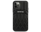 Husa Spate Premium Mercedes Amg Compatibila Cu iPhone 12 / 12 Pro Piele Naturala, Curved Lines, Negru - 9013967
