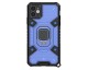 Husa Spate Upzz Techsuit Honeycomb Armor Cu Inel Metalic Compatibila Cu iPhone 12 Mini Albastru