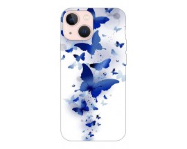 Husa Silicon Soft Upzz Print Compatibila Cu iPhone 13 Model Blue Butterflies