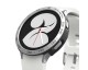 Husa Protectie Cadran si Rama Ringke Bezel Air Compatibila Cu Samsung Galaxy Watch 4 40mm, Silver Negru