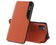 Husa Tip Carte Upzz Eco Book Compatibila Cu iPhone 13 Pro, Piele Ecologica, Orange
