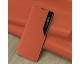 Husa Tip Carte Upzz Eco Book Compatibila Cu iPhone 13 Mini, Piele Ecologica, Orange