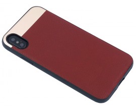 Husa Spate Hybrid Leather Mixon iPhone X,iPhone 10  Maro Gold