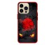 Husa Premium Spate Upzz Pro Anti Shock Compatibila Cu Iphone 13 Pro , Model Bloody Moon, Rama Rosie