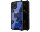 Husa Spate Upzz Techsuit Honeycomb Armor Cu Inel Metalic Compatibila Cu iPhone 12 Pro, Albastru