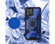 Husa Spate Upzz Techsuit Honeycomb Armor Cu Inel Metalic Compatibila Cu iPhone 12 Pro, Albastru