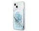 Husa Spate Guess Compatibila Cu iPhone 13 Mini, Colectia Liquid Glitter, Albastru - 39024598