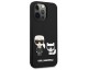 Husa Spate Karl Lagerfeld Compatibila Cu iPhone 13 Pro, Colectia Silicone Karl Si Choupette, Negru - 9027070