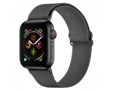 Curea Upzz Tech Mellow Compatibila Cu Apple Watch 4 / 5 / 6 / 7 / SE (42 / 44 / 45 MM), Gri