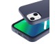 Husa Spate Upzz Beline Compatibila Cu iPhone 13 Mini, Silicon Soft, Protectie la Camera, Microfibra Interior, Albastru