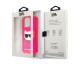 Husa Spate Karl Lagerfeld Compatibila Cu iPhone 13 Pro, Colectia Glitter Choupette Fluo, Roz - 027834