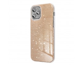 Husa Spate Upzz Shiny Compatibila Cu iPhone 13, Gold