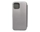Husa Flip Carte Upzz Magnet Lux Compatibila Cu iPhone 13 Mini, Piele Ecologica, Gri