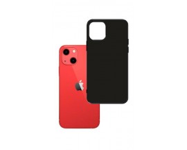 Husa Spate 3Mk Matte Case Compatibila Cu iPhone 13, Negru Matte Silicon
