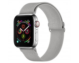 Curea Upzz Tech Mellow Compatibila Cu Apple Watch 4 / 5 / 6 / 7 / Se (42 / 44 / 45 Mm), Gri