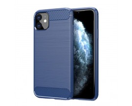 Husa Spate UPzz Carbon Pro Compatibila Cu iPhone 11, Albastru