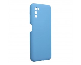 Husa Spate Upzz Soft Cu Interior Alcantara Compatibila Cu Samsung A03s, Albastru