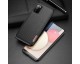 Husa Spate Eleganta DuxDucis Fino Compatibila Cu Samsung Galaxy A02s, Textura Textila, Negru