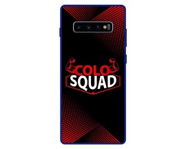 Husa AntiShock Upzz Colo Squad Compatibila Cu Samsung Galaxy S10, Rama Albastra