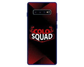 Husa AntiShock Upzz Colo Squad Compatibila Cu Samsung Galaxy S10 Plus, Rama Albastra