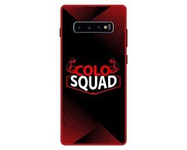Husa AntiShock Upzz Colo Squad Compatibila Cu Samsung Galaxy S10 Plus, Rama Rosie
