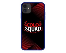 Husa AntiShock Upzz Colo Squad Compatibila Cu Iphone 11, Rama Albastra