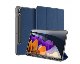 Husa Tableta Duxducis Domo Smartcase  Samsung Galaxy Tab S7+ Plus, S7 Fe, Albastru