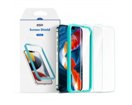 Folie Protectie Transparenta Case Friendly Esr Tempered Glass Compatibila Cu iPhone 13/13 Pro 2-pack