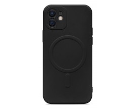 Husa Spate Upzz MagSafe Compatibila Cu iPhone 13, Microfibra La Interior, Compatibila Cu MagSafe, Negru