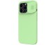 Husa  Nillkin Camshield Silky Silicone Compatibila Cu iPhone 13 Pro, Interior Microfibra, Verde