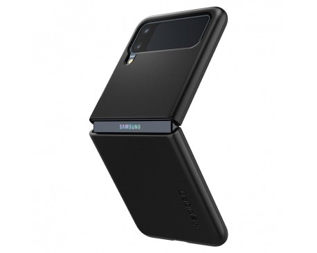 Husa Spigen Thin Fit Compatibila Cu Samsung Galaxy Z Flip 3, Policarbonat Negru