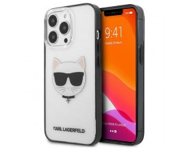 Husa Spate Karl Lagerfeld Compatibila Cu iPhone 13 Pro, Transparent Ikonik Choupette - 28077