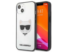 Husa Spate Karl Lagerfeld Compatibila Cu iPhone 13 Mini, Transparent Ikonik Choupette - 028053
