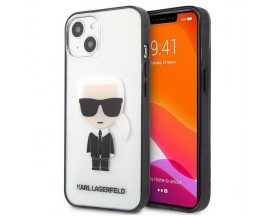 Husa Spate Karl Lagerfeld Compatibila Cu iPhone 13 Mini, Transparent Ikonik Karl - 9028022