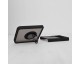 Husa Spate Premium Upzz Techsuit Glinth Cu Ring Metalic Pe Spate, Compatibila Cu Samsung Galaxy Z Flip 3 5G, Negru