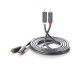 Cablu Audio Ugreen 2 x RCA la 2 x RCA, 5m Lungime, Negru - 3815203